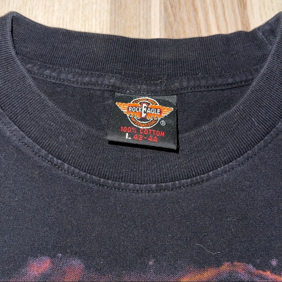 Vintage‎ Rock Eagle Dragon Medieval Castle Shirt - Picture 5 of 9